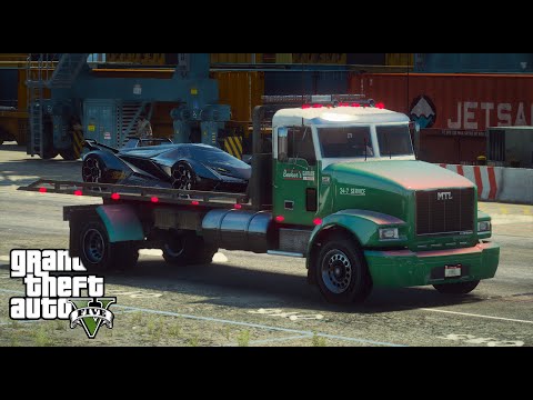 GTA 5 Phi Vụ Vận Chuyển Siêu Xe Lamborghini Vision GT Cho Đại Gia Bí Ẩn| Khôi Michael