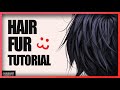 How to paint hair and fur making it look real! (Photoshop painting process+ Voice )