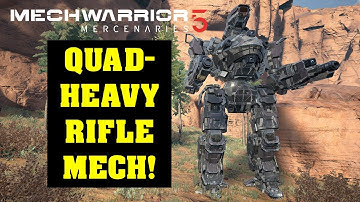 Annihilator ANH-1A: Quad-Heavy Rifle Build = 23 Mech Kills! (MechWarrior 5 Mercenaries)