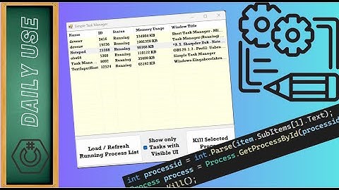 Empower Your PC Mastery: Search & Manage Processes with C# (Task Manager Implementation)