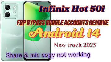 Infinix Hot 50i FRP bypass Android 14/Infinix Hot (6531)share Articles Not work