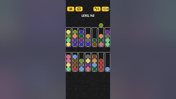 Ball sort puzzle level 143 || mobile game