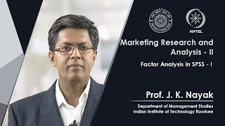 51. Factor Analysis in SPSS - I