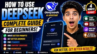 How to Use DeepSeek AI in 4 Minutes | Complete DeepSeek Tutorial for Beginners