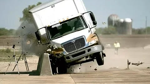 MASH Test 4-12 on a 20:1 Flared Concrete Barrier