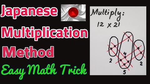 Fastest Japanese multiplication method using lines/ Zero number multiplication using Japanese  trick