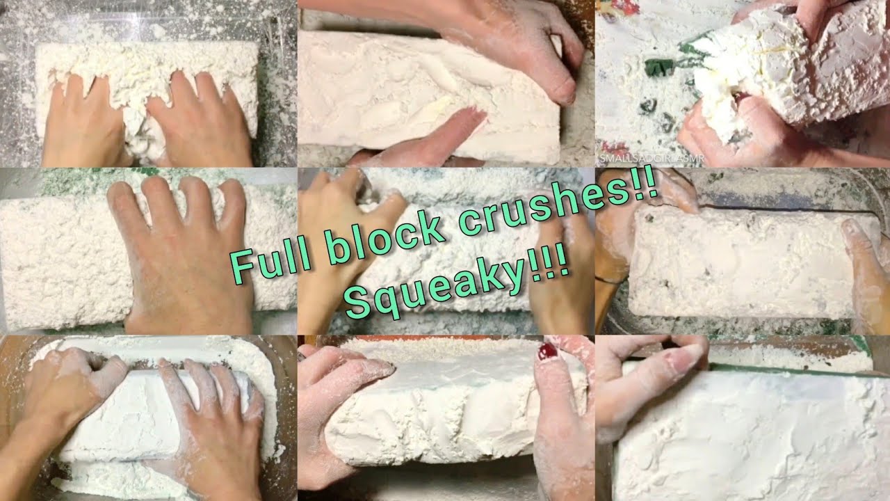 FLORAL FOAM FULL BLOCKS SQUEAKY CRUSHES COMPILATION ||[SMALLSADGIRLASMR]