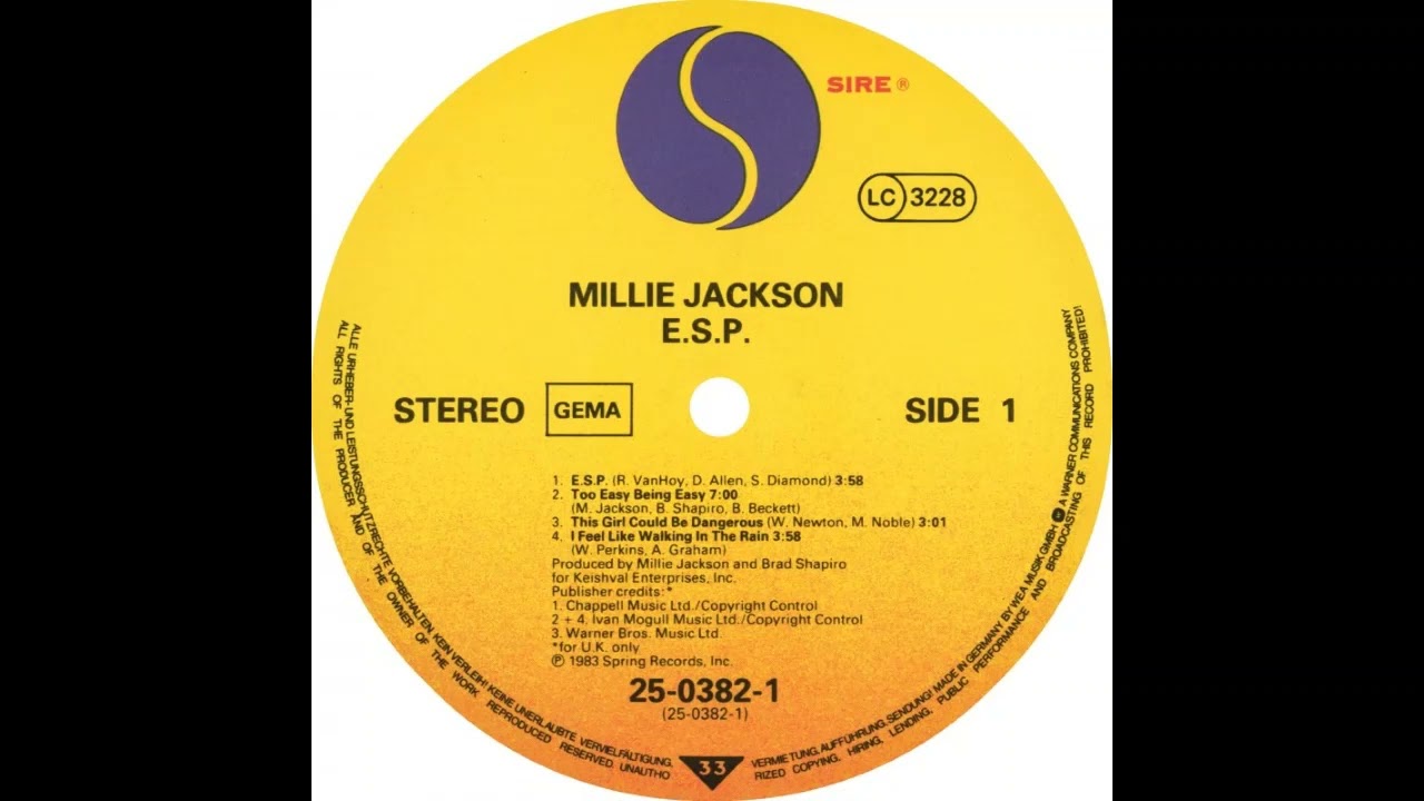 Millie Jackson - This Girl Could Be Dangerous (1983) - YouTube