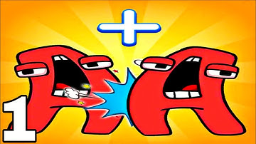 Merge Alphabet 2D Fusion Fight - Walkthrough Part 1 Levels 1-15 - Android ios Gameplay