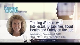 Training Workers with Intellectual Disabilities about Health and Safety on the Job