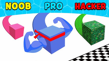 NOOB vs PRO vs HACKER - Line Color 3D