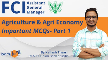 FCI AGM 2021 | Most Important MCQ Question Series (Part-I) | Kailash Tiwari