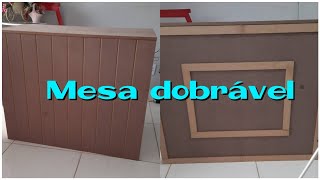 Fazendo mesa balcão dobrável