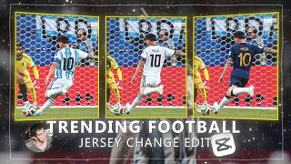 New Viral Football Jersey Change edit tutorial on capcut✨