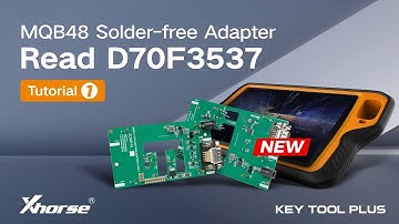 Xhorse VVDI Key Tool Plus Read D70F3537 Using MQB48 Solder-free Adapter