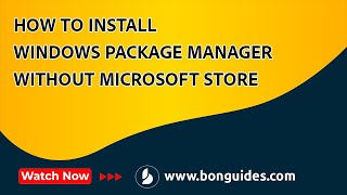 how to install windows package manager (winget) without microsoft store