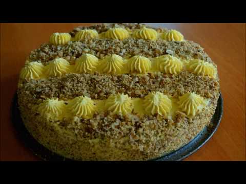 Walnut cake “Squirrel”.Ореховый торт “Белочка”კაკლის ტორტი\'ციყვი\'