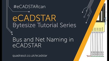 Bus and Net naming in eCADSTAR