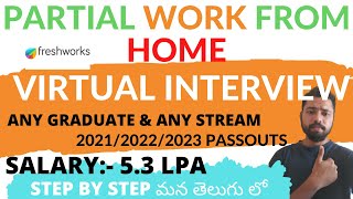 Freshworks Work From Home Jobs 2022 In Telugu| Work From Home Job For Fresher In Telugu| Telugu Jobs