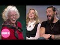 Adorable Grandma interviews Jason Momoa and Amber Heard for Aquaman | Cosmopolitan UK