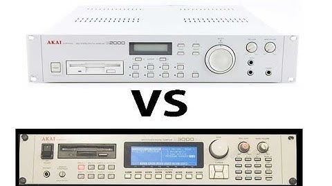 AKAI HARDWARE SAMPLER BATTLE S3000XL VS S2000