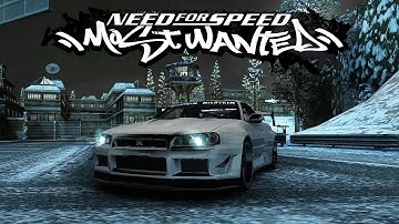 NFS Most Wanted 2005 - Night Winter Cinematic (4K)
