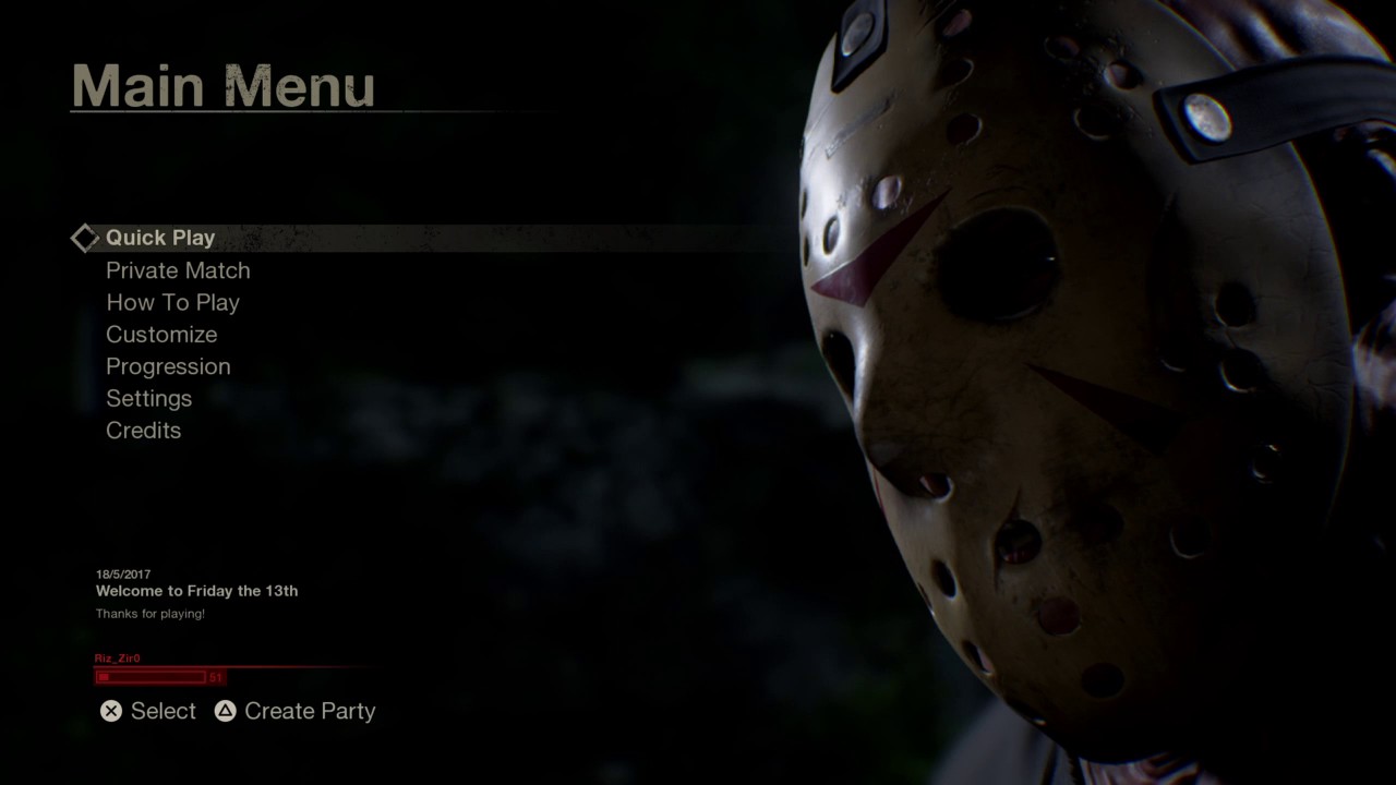 Friday the 13ft  баг