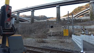 2019.1.19　中央線「新井踏切」　E257系特急あずさ20号　Chuo Line Arai railroad crossing