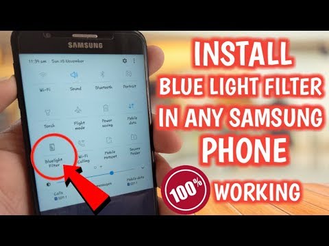 HOW TO INSTALL BLUE LIGHT FILTER IN ANY SAMSUNG PHONE | 8.0 | 😍😍😍 | TOSHIN TECH