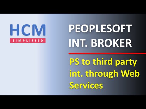 PeopleSoft to Third Party Integration using Web Service | Integration Broker | SOAP Protocal