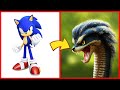 Sonic the hedgehog all characters as snake 2024