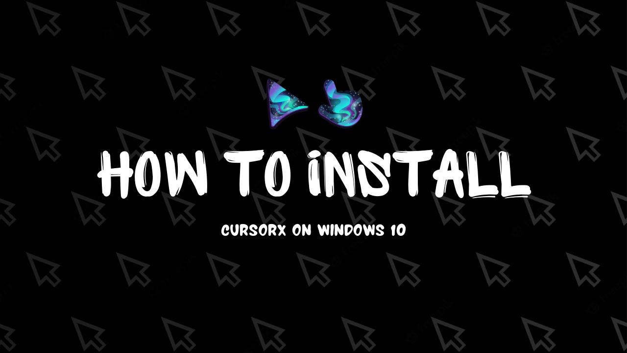 How to install Custom Cursors on Windows 10 | Mayonaise - YouTube
