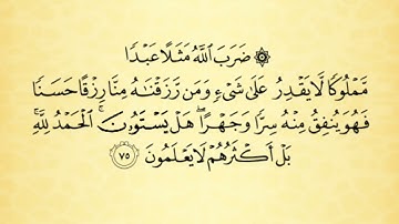 تلاوة سورة النحل من الآية رقم 73 إلى 79