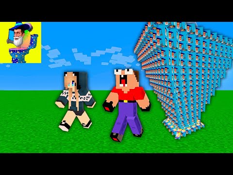 ВСЕ СЕРИИ НУБ И ДЕВУШКА ПРО ПРОТИВ ЦУНАМИ ИЗ СКИБИДИ ТУАЛЕТ В МАЙНКРАФТ! MINECRAFT СБОРНИК