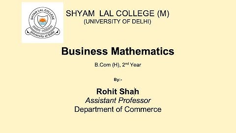 Simple Interest & Compound Interest: Mathematics of Finance 01: Business Mathematics