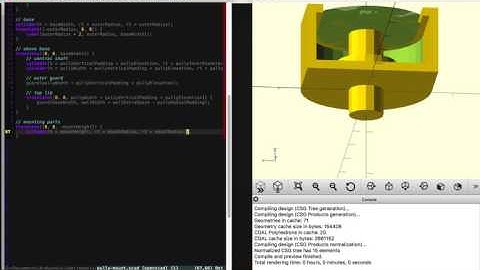 OpenSCAD Design Time Lapse