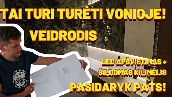 VONIOS VEIDRODIS I LED APŠVIETIMAS I ŠILDOMAS KILIMĖLIS