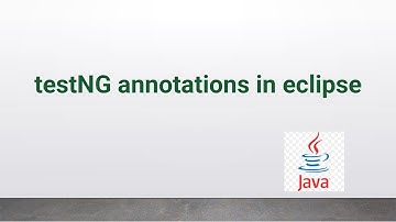 testng annotations in eclipse #selenium #testng #java #automation #javainterviewquestionsandanswers