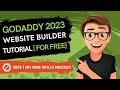 GoDaddy Website Builder 2022 Tutorial For Beginners [For FREE]