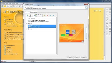 Creating a Question Project (ViewletBuilder8 Enterprise)