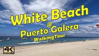 White Beach 2023 | Near Metro Manila | Puerto Galera Philippines | Walking Tour | ASMR | 4K