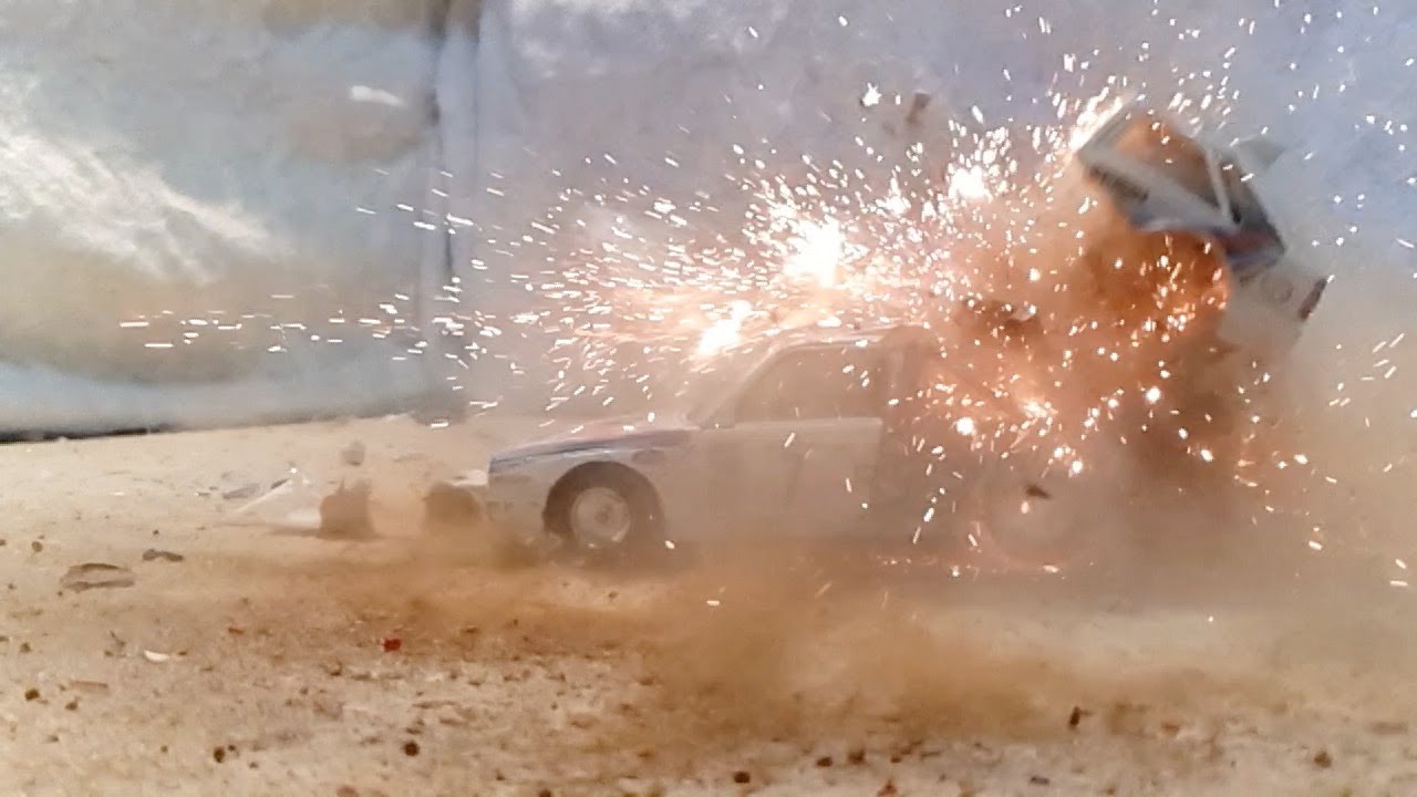 Blowing up Model Cars with Fireworks