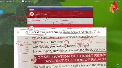 2021-22 CLASS-5 SUBJECT - EVS CHAP-7 MAGNIFICENCE  OF TREES PART - 2