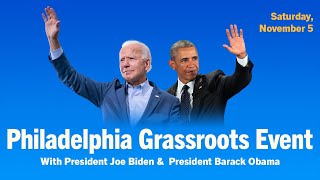 President Biden and Barack Obama Rally Voters in Philadelphia