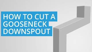 How to cut a Gooseneck Downspout for a Shed or House Gutter