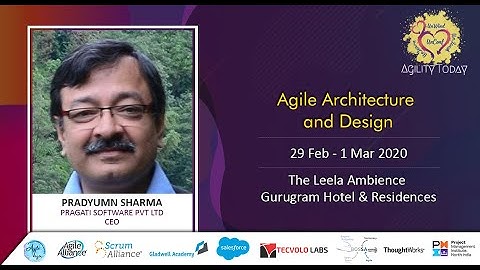 AgilityToday 2020: Agile Architecture and Design