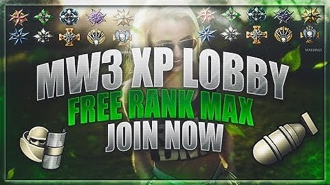 Mw3 xp lobby all unlock + max prestige