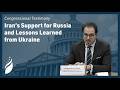 Opening remarks: Iran’s Support for Russia and Lessons Learned from Ukraine