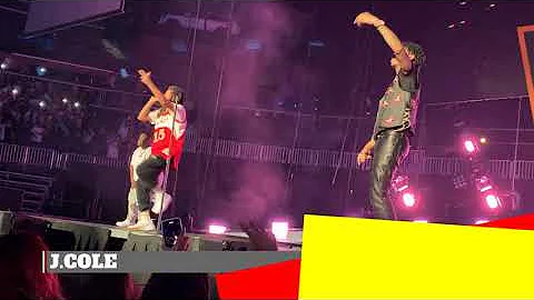 J.Cole, 21 Savage & Morray perform "My Life" LIVE in Atlanta -The Off Season Tour.