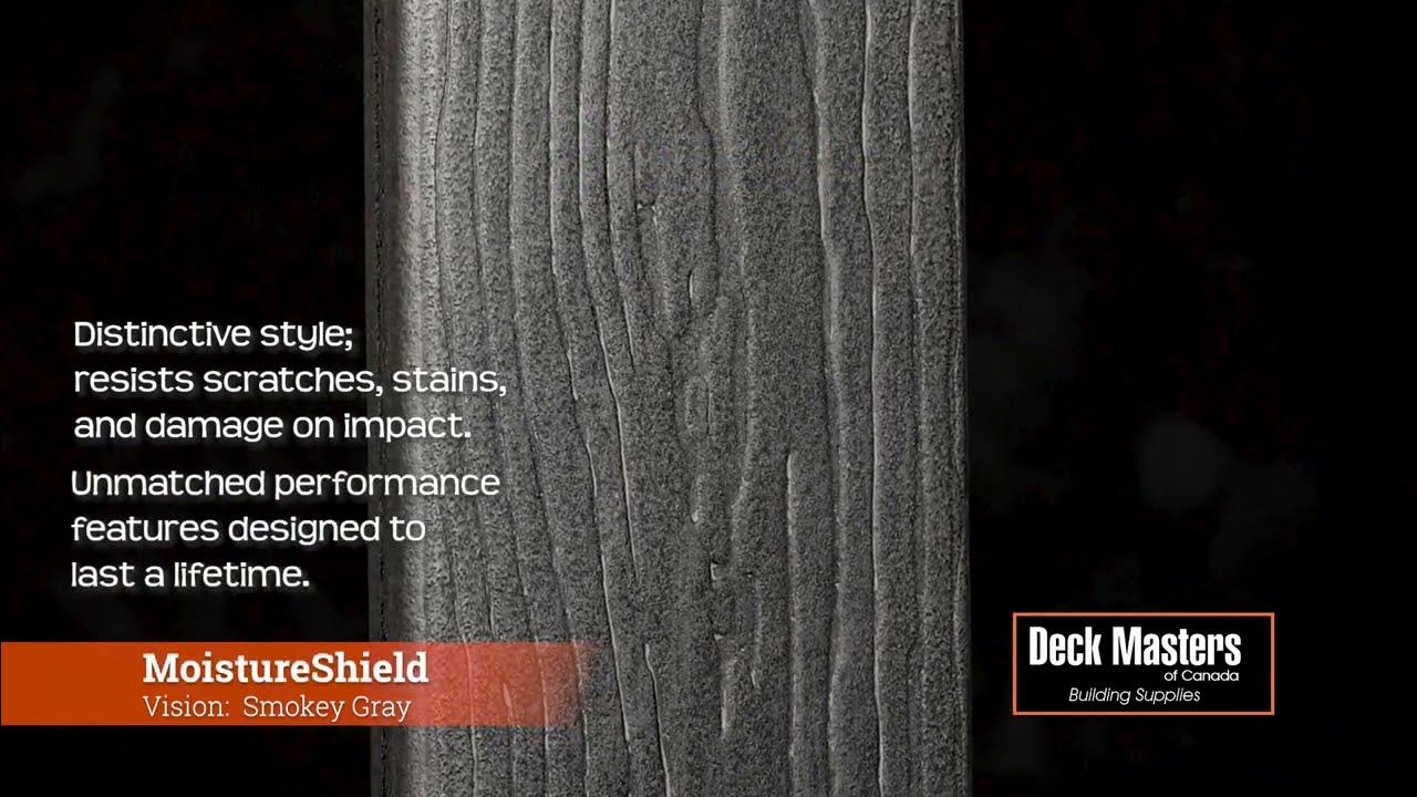 MoistureShield Composite Decking, Vision Collection, Smokey Gray Deck